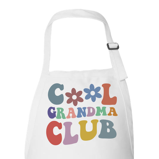 Cool Grandma Club Apron with Pockets