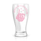 Personalized Death of a Bachelor Pilsner Beer Glass for Groom