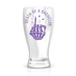 Personalized Death of a Bachelor Pilsner Beer Glass for Groom