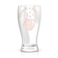 Personalized Death of a Bachelor Pilsner Beer Glass for Groom