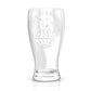 Personalized Death of a Bachelor Pilsner Beer Glass for Groom