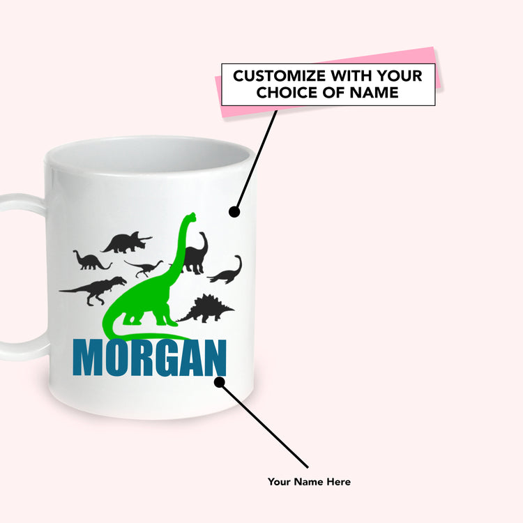 Custom Dinosaur Mug for Kids