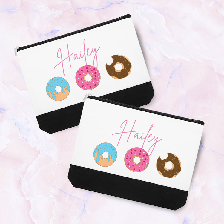 Personalized Donut Lover Zipper Pouch