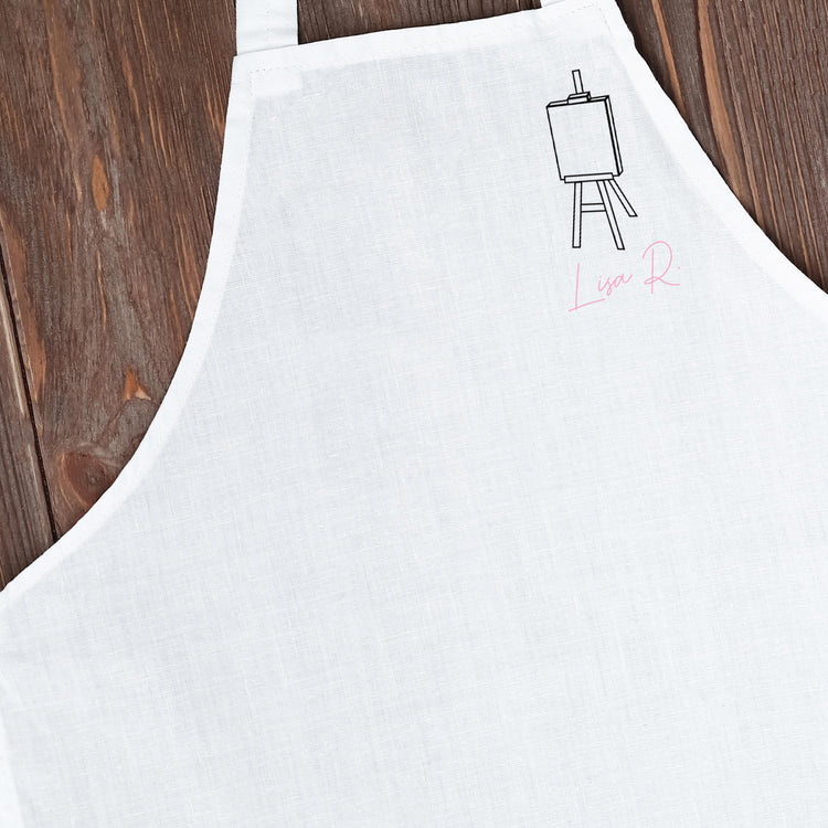 Custom Easel Apron with Name for Artist