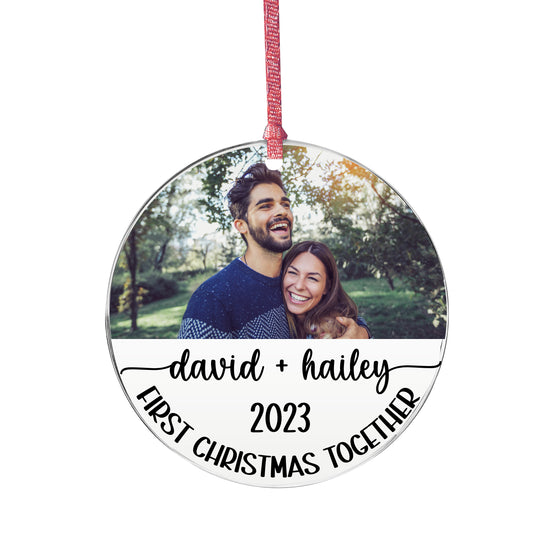 Couple's First Christmas Personalized Holiday Ornament