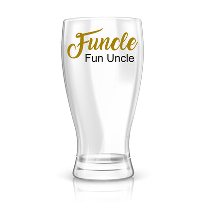 Funcle - Fun Uncle - Personalized Beer Glass