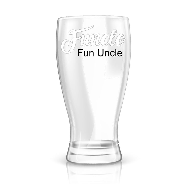 Funcle - Fun Uncle - Personalized Beer Glass