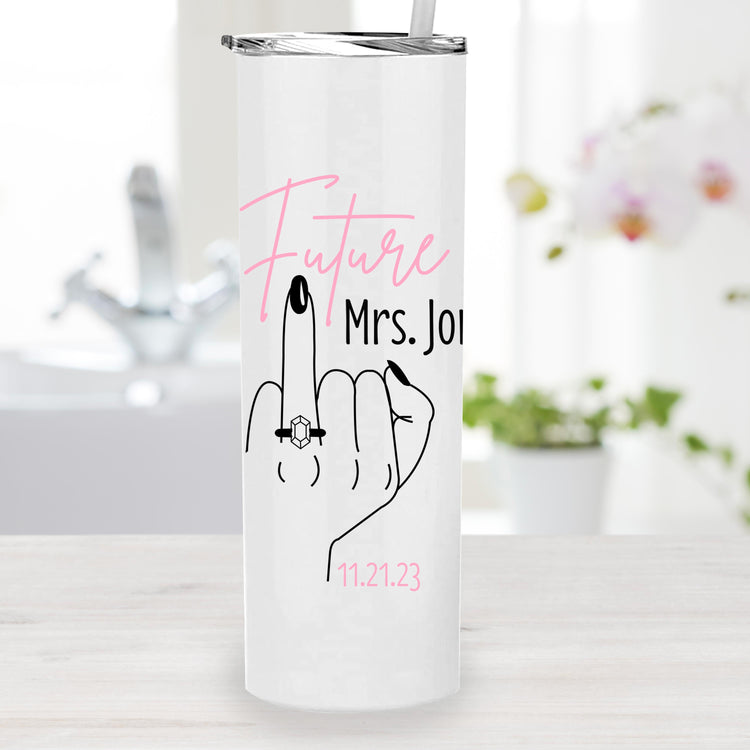 Future Mrs. Personalized Metal Tumbler