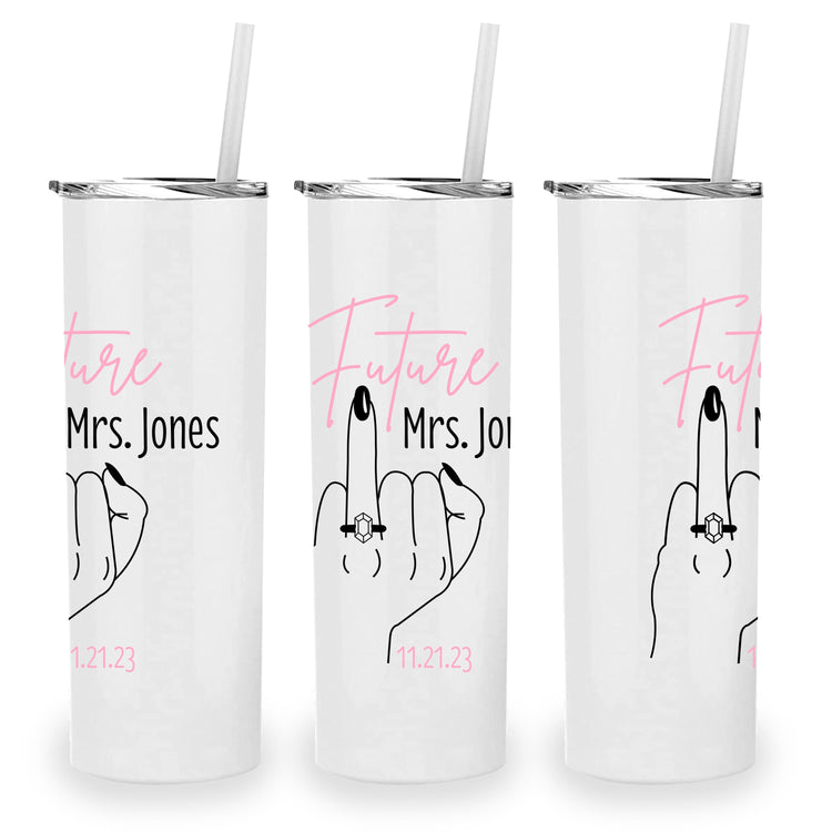 Future Mrs. Personalized Metal Tumbler