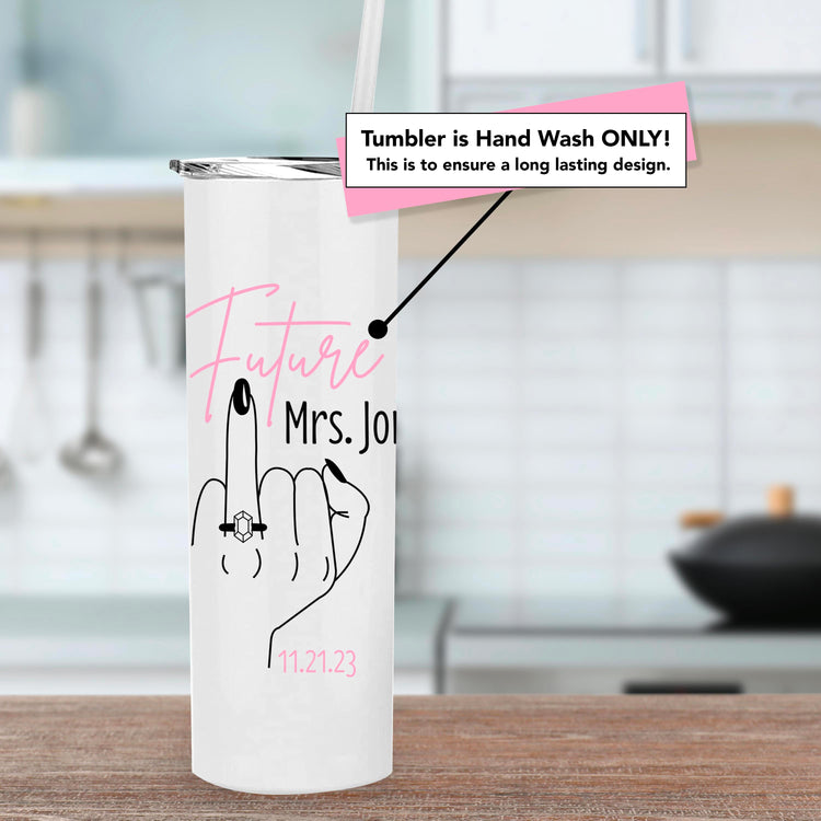 Future Mrs. Personalized Metal Tumbler