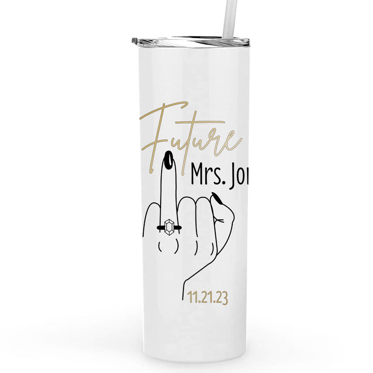 Future Mrs. Personalized Metal Tumbler