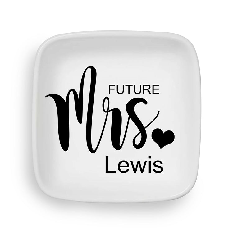 Future Mrs Personalized Engagement Ring Dish For Her