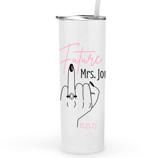 Future Mrs. Personalized Metal Tumbler