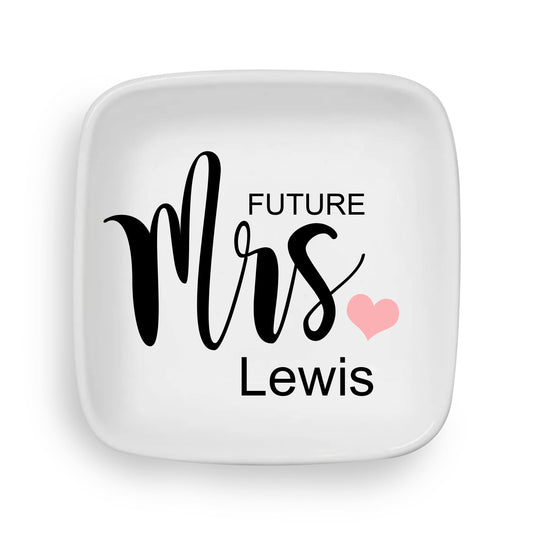 Future Mrs Personalized Engagement Ring Dish For Her