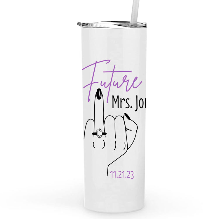 Future Mrs. Personalized Metal Tumbler