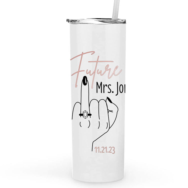 Future Mrs. Personalized Metal Tumbler