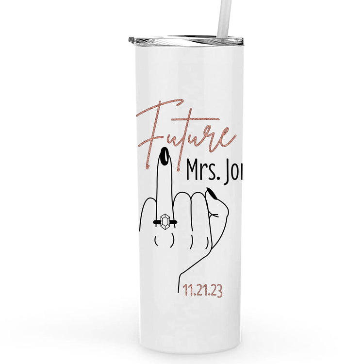 Future Mrs. Personalized Metal Tumbler