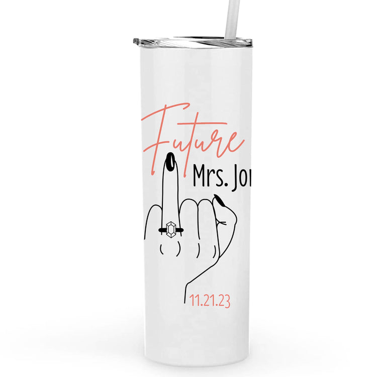 Future Mrs. Personalized Metal Tumbler