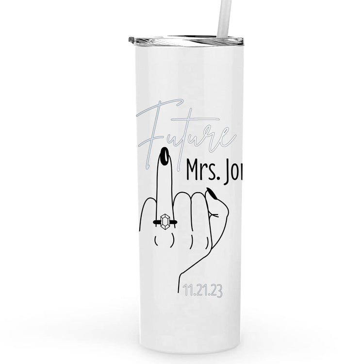 Future Mrs. Personalized Metal Tumbler