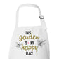 This Garden is My Happy Place Custom Apron