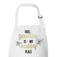 This Garden is My Happy Place Custom Apron