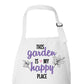 This Garden is My Happy Place Custom Apron