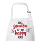 This Garden is My Happy Place Custom Apron