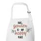 This Garden is My Happy Place Custom Apron