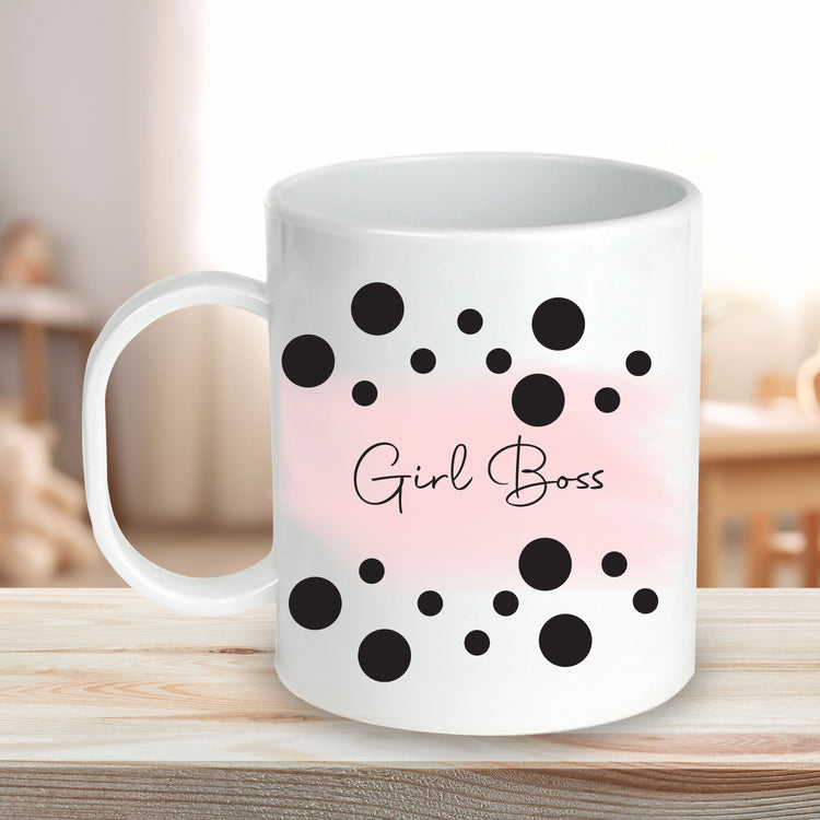 Girl Boss Plastic Mug