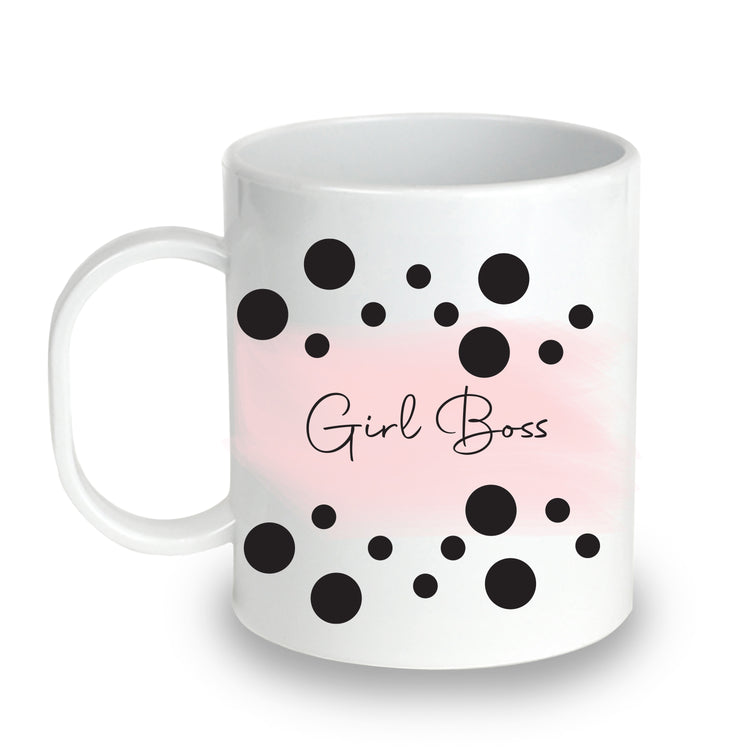 Girl Boss Plastic Mug