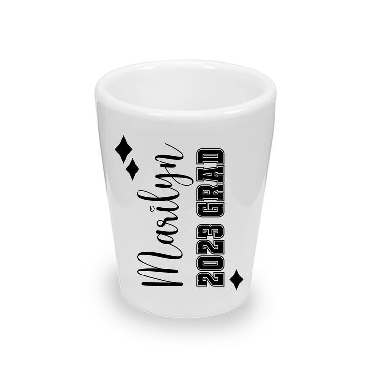 Personalized Graduation Shot Glasses (1.5 oz. Ceramic)