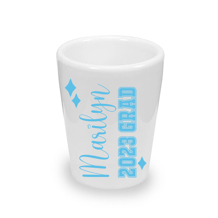 Personalized Graduation Shot Glasses (1.5 oz. Ceramic)