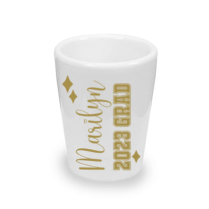 Personalized Graduation Shot Glasses (1.5 oz. Ceramic)