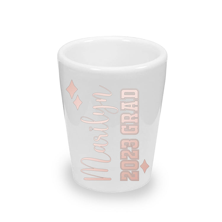 Personalized Graduation Shot Glasses (1.5 oz. Ceramic)