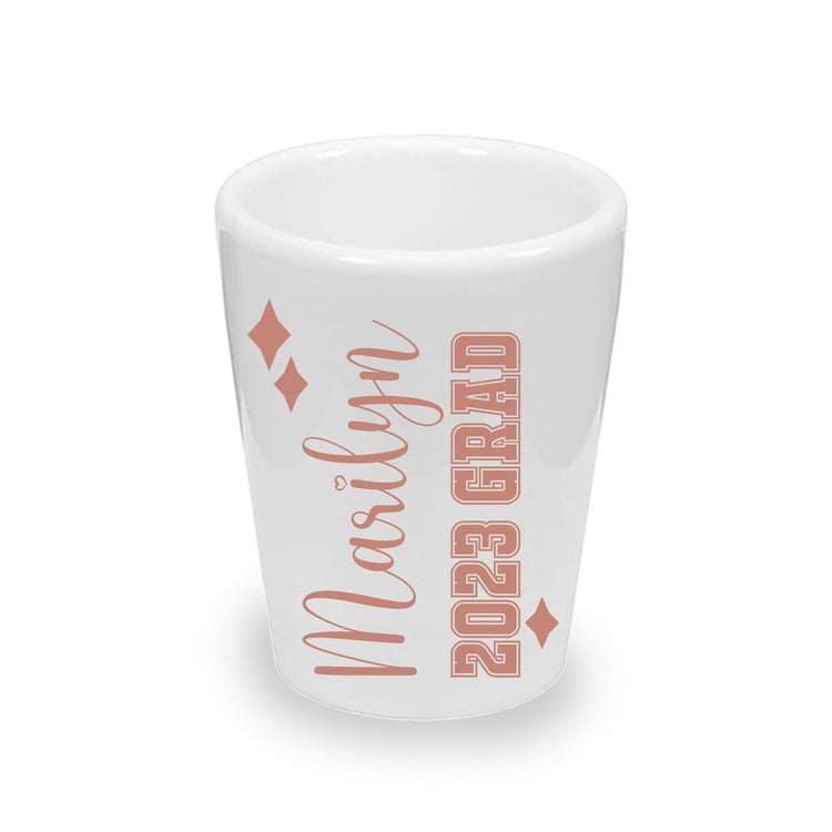 Personalized Graduation Shot Glasses (1.5 oz. Ceramic)