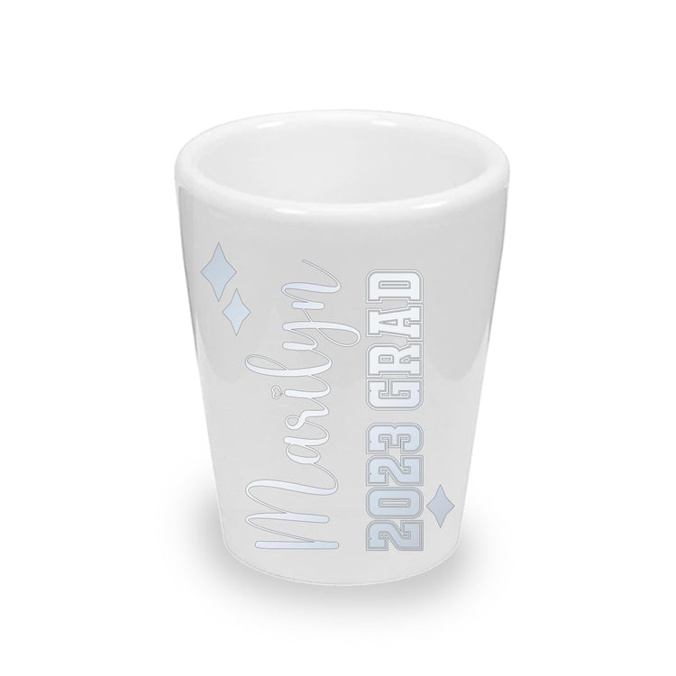 Personalized Graduation Shot Glasses (1.5 oz. Ceramic)