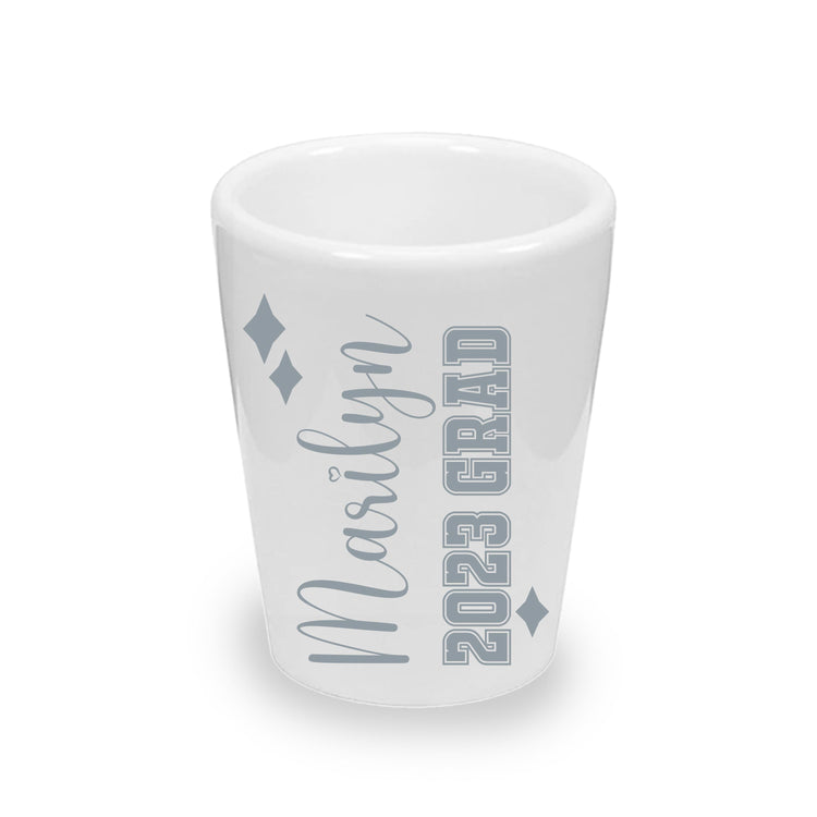 Personalized Graduation Shot Glasses (1.5 oz. Ceramic)