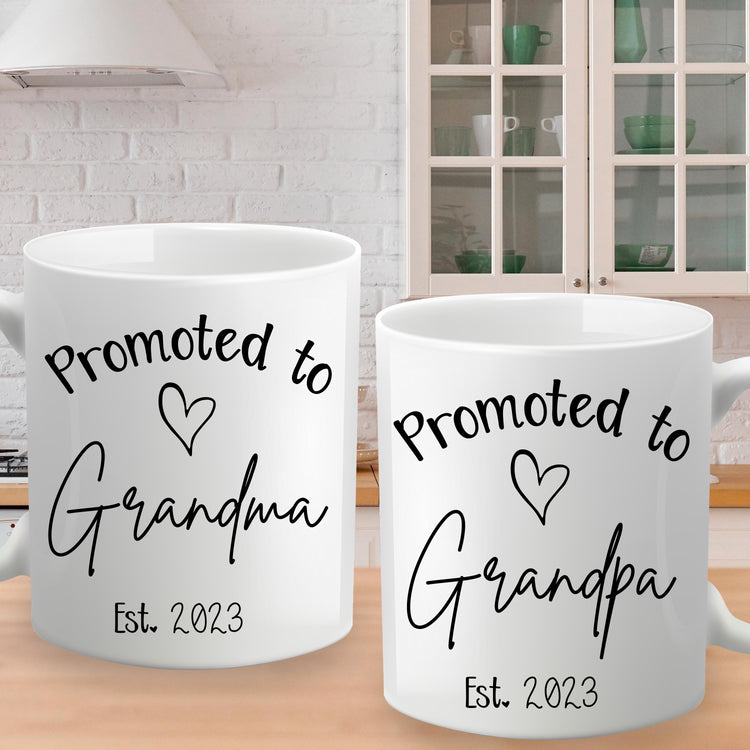 Promoted to Grandparents - Personalized Mug