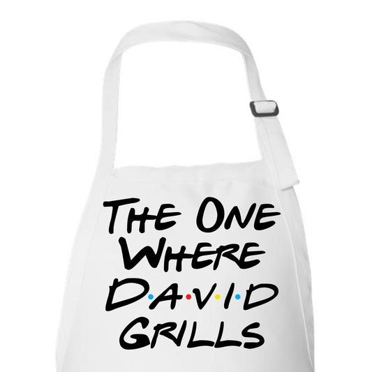 The One Where They Grill Friends Inspired Custom Apron