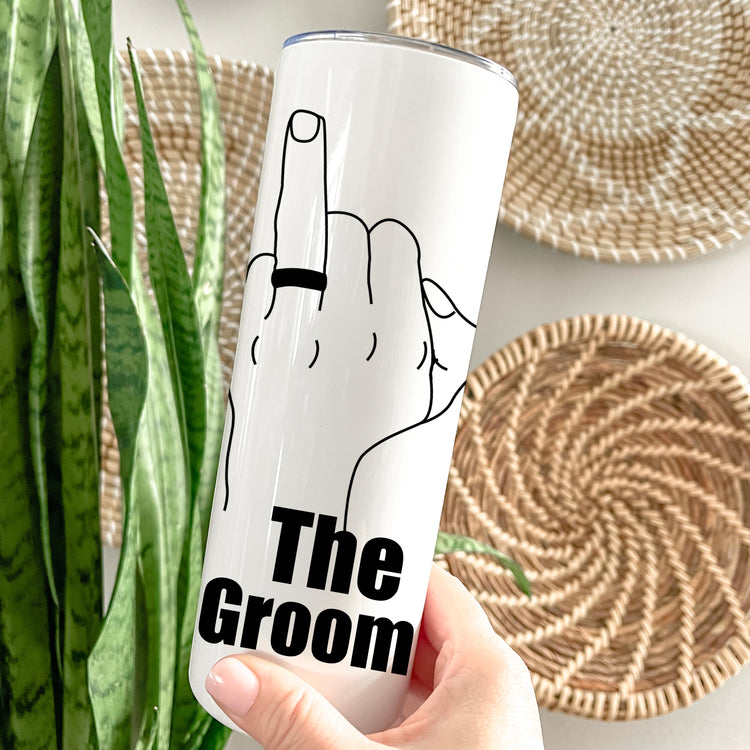 The Groom Personalized Metal Tumbler