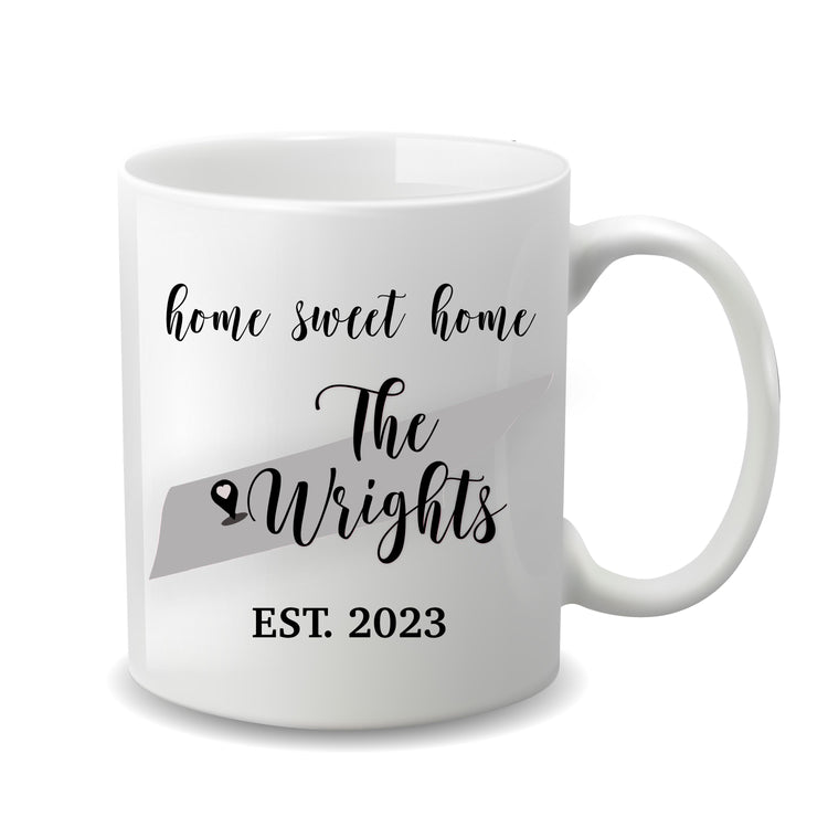 Home Sweet Home Personalized Coffee Mug - Housewarming Gift