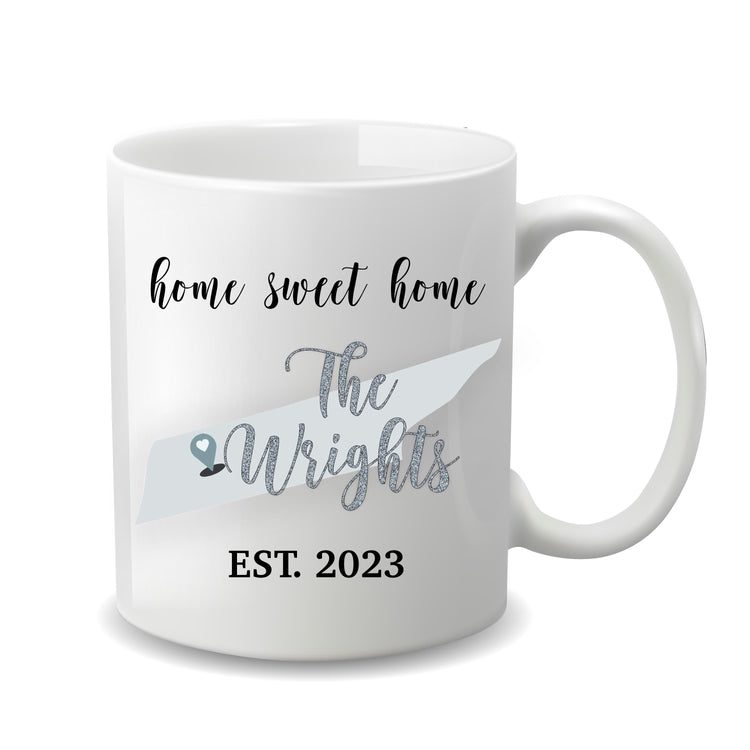 Home Sweet Home Personalized Coffee Mug - Housewarming Gift