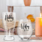 Wife & Hubby Est. Glass Set