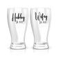 Wife & Hubby Est. Glass Set