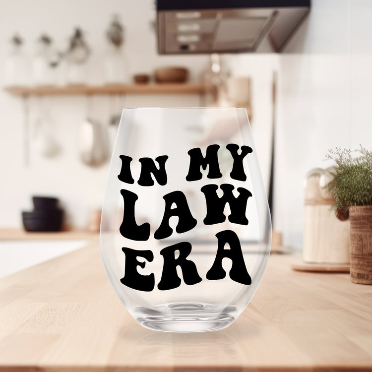 In My Law Era Stemless Wine Glass