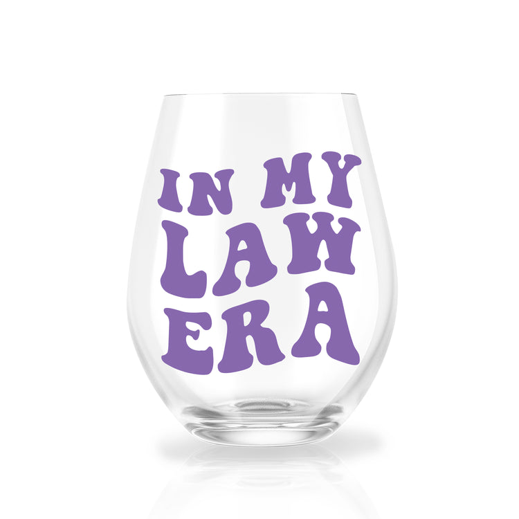 In My Law Era Stemless Wine Glass