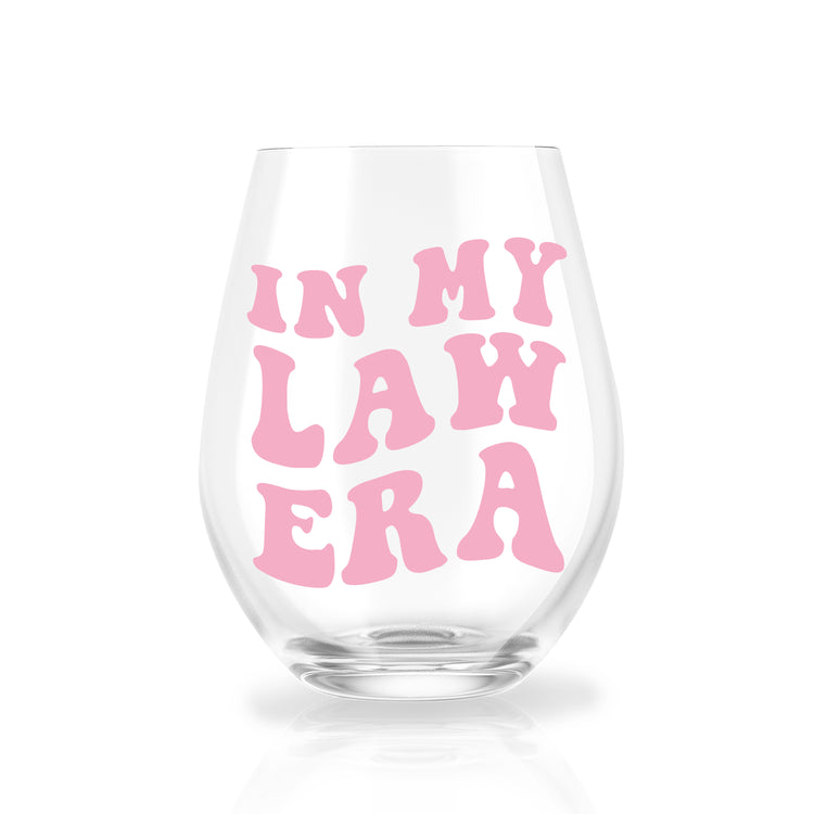 In My Law Era Stemless Wine Glass