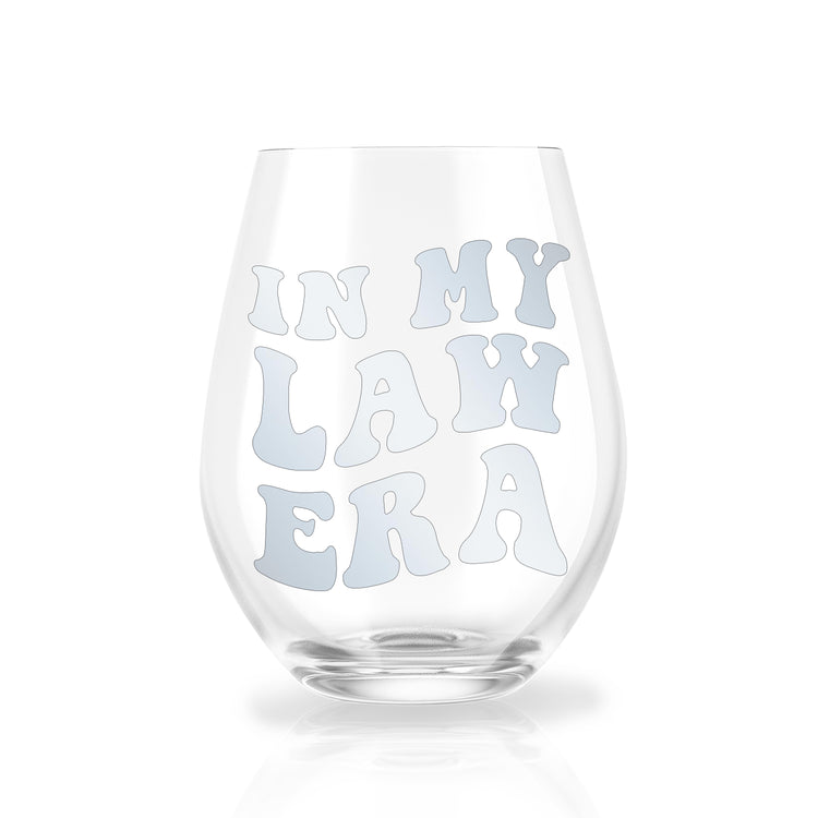 In My Law Era Stemless Wine Glass