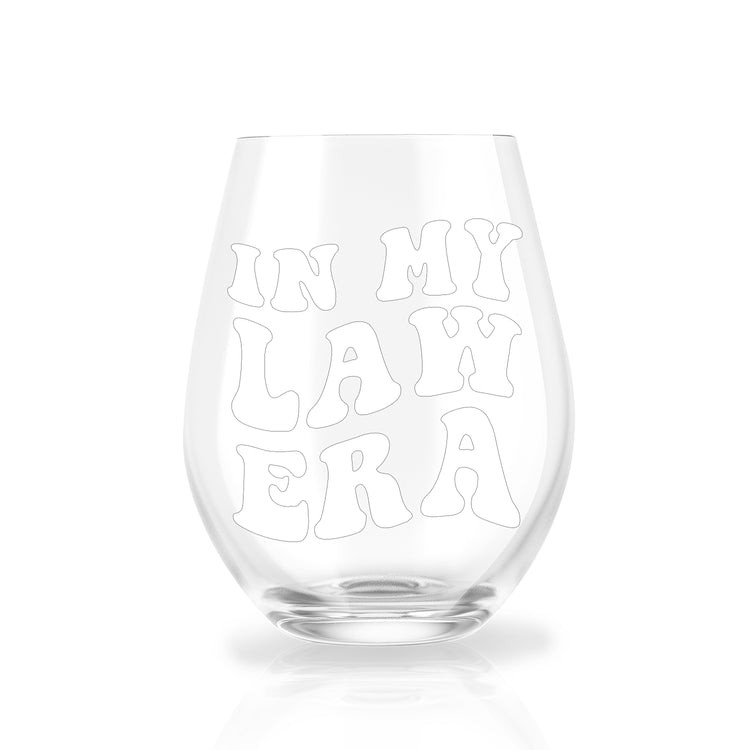 In My Law Era Stemless Wine Glass