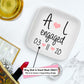 Personalized Jewelry Dish for Newly Engaged Couples